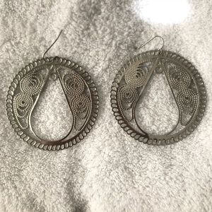 Delicate silver earrings